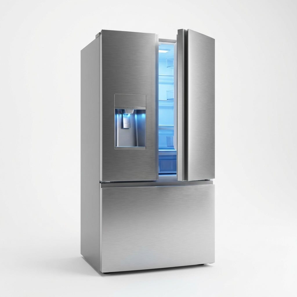 Modern sleek refrigerator